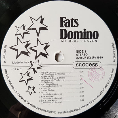 Fats Domino : My Blue Heaven (LP, Album, Comp)