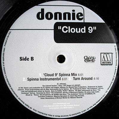 Donnie : Cloud 9 (12")