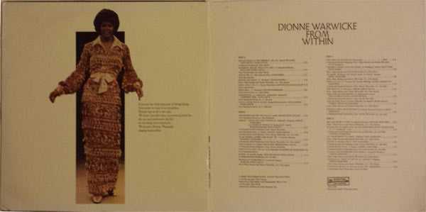 Dionne Warwick : From Within (2xLP, Album, Mon)