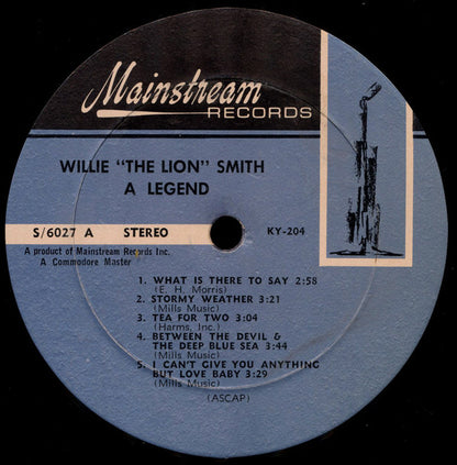 Willie "The Lion" Smith : A Legend (LP)