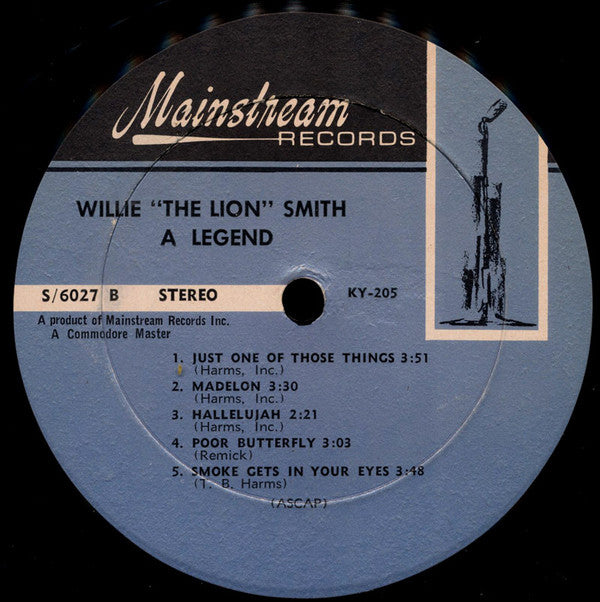 Willie "The Lion" Smith : A Legend (LP)