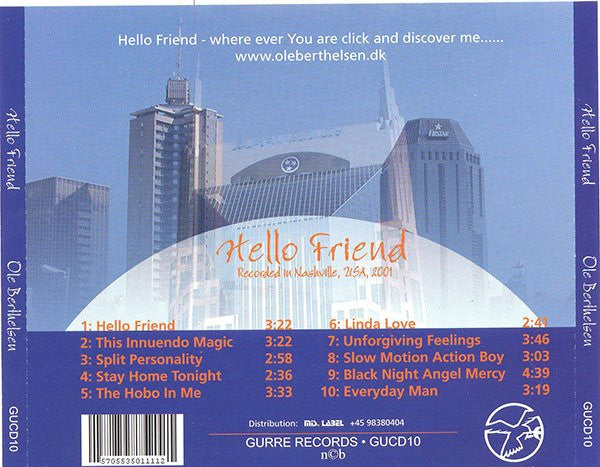 Ole Berthelsen : Hello Friend (CD, Album)