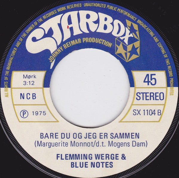 Flemming Werge Og Blue Notes : Uglevisen (7", Single)