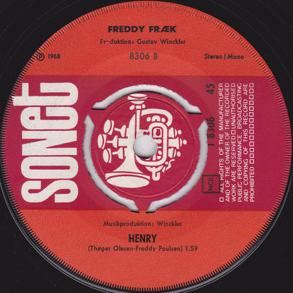 Freddy Fræk : Damevalsen/Henry (7", Single, Dar)