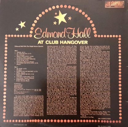 Edmond Hall : At Club Hangover Vol. 4 - With The Ralph Sutton Quartet (LP)