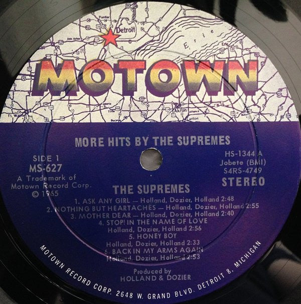 The Supremes : More Hits By The Supremes (LP, Album, Ind)