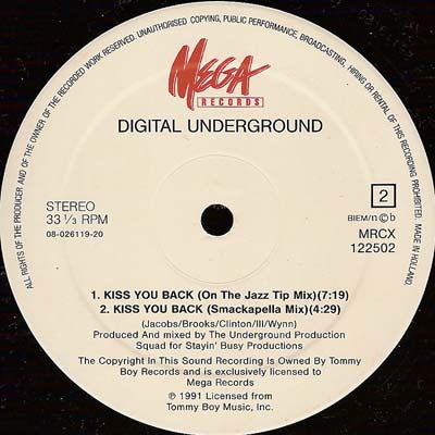 Digital Underground : Kiss You Back (12")