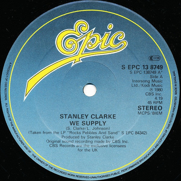 Stanley Clarke : We Supply (12")