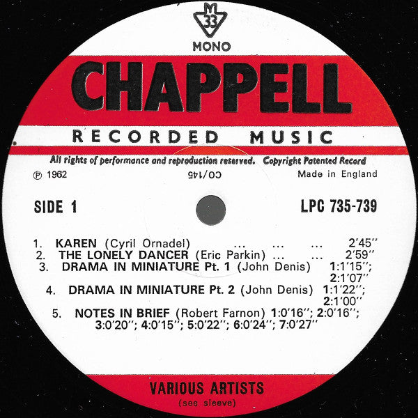 Various : Chappell Recorded Music (LP)