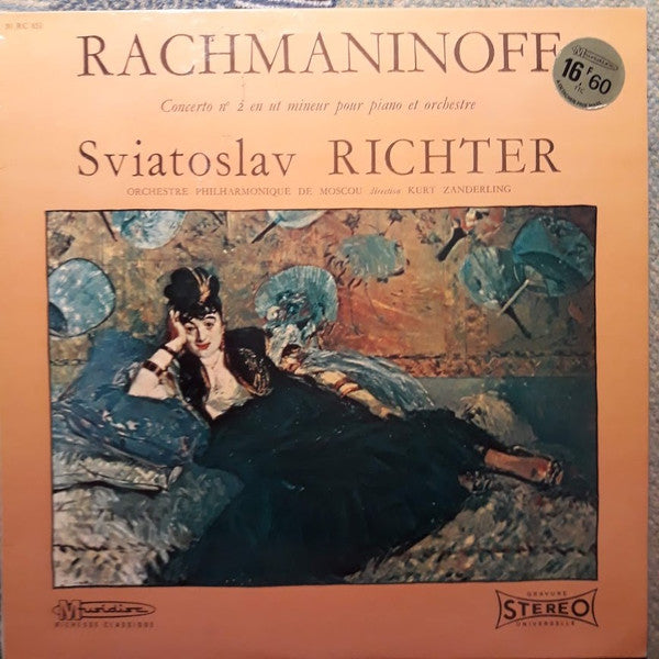 Sergei Vasilyevich Rachmaninoff, Sviatoslav Richter, Moscow Philharmonic Orchestra, Kurt Sanderling : Concerto N°2 En Ut Mineur Pour Piano Et Orchestre (LP)