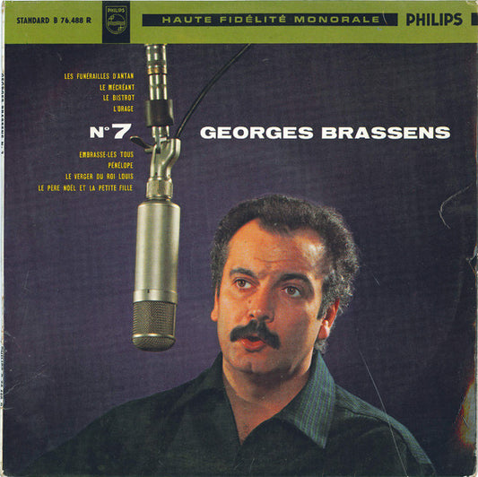 Georges Brassens : N° 7 (10", Album, Mono, RE, Rou)