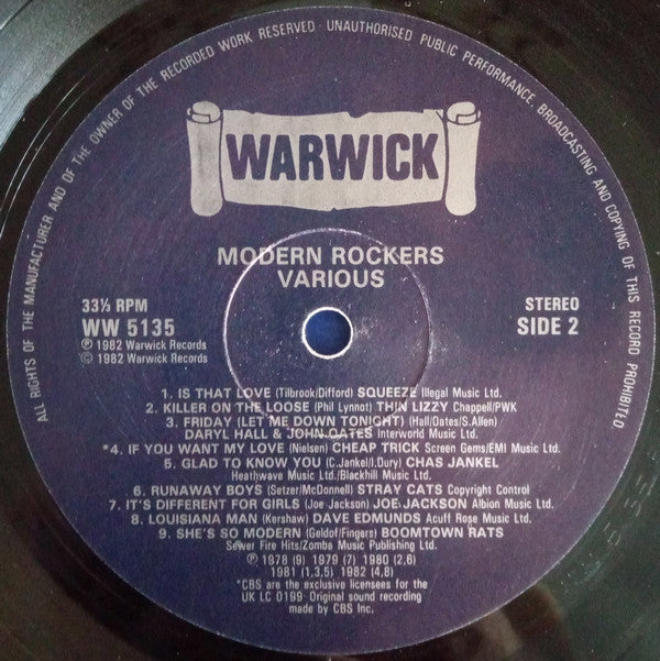 Various : Modern Rockers (LP, Comp)