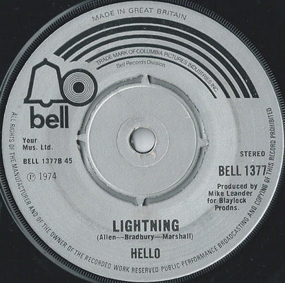 Hello : Tell Him (7", Single)