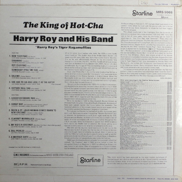 Harry Roy And His Orchestra : The King Of Hot-Cha (LP, Comp, Mono)