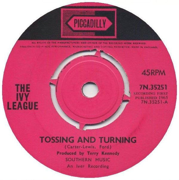 The Ivy League : Tossing And Turning (7", Single, Pus)