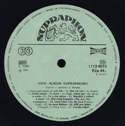 Various : XXIV. Album Supraphonu (LP, Comp, P/Mixed)