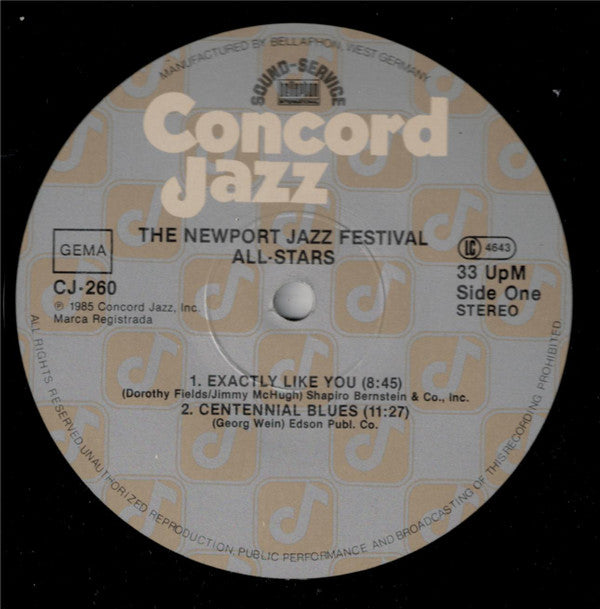 The Newport Jazz Festival All-Stars : The Newport Jazz Festival All-Stars (2xLP)