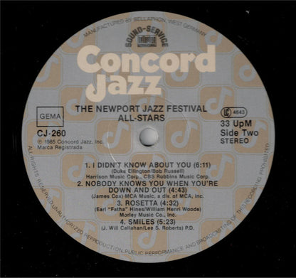 The Newport Jazz Festival All-Stars : The Newport Jazz Festival All-Stars (2xLP)