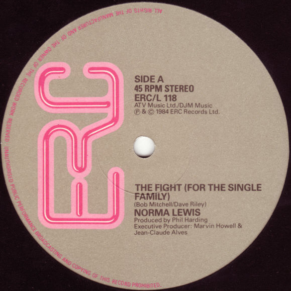 Norma Lewis : The Fight (For The Single Family) (12")