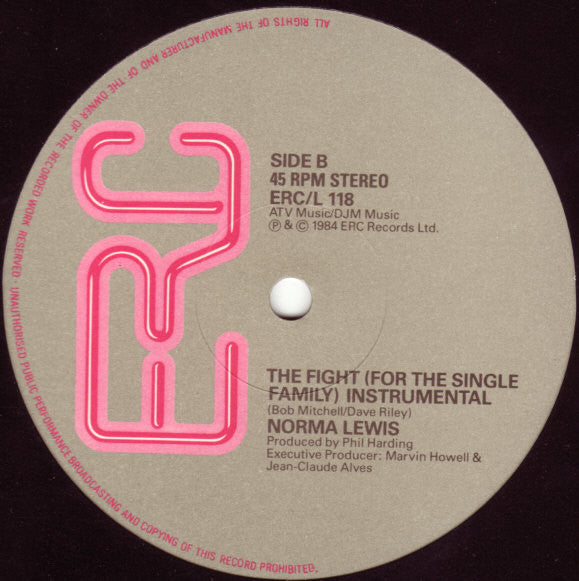 Norma Lewis : The Fight (For The Single Family) (12")