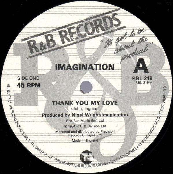 Imagination : Thank You My Love (12")