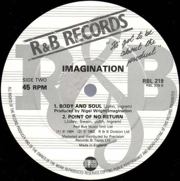 Imagination : Thank You My Love (12")