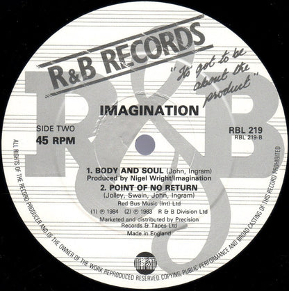 Imagination : Thank You My Love (12")