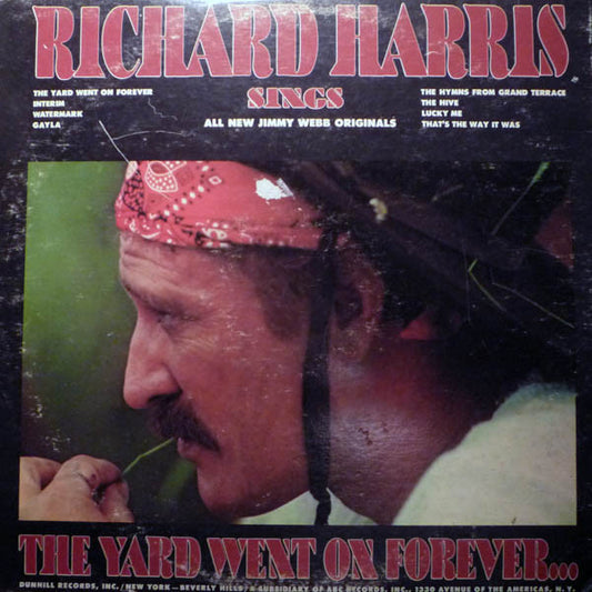 Richard Harris : The Yard Went On Forever... (LP, Album, Ter)