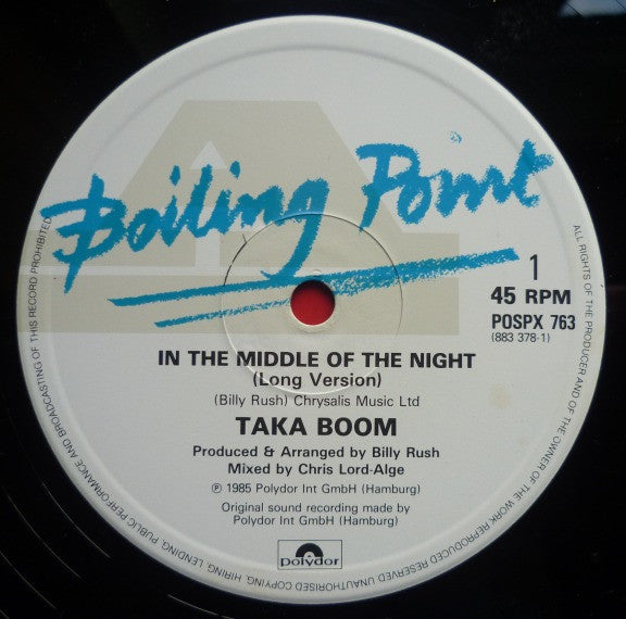 Taka Boom : Middle Of The Night (12")