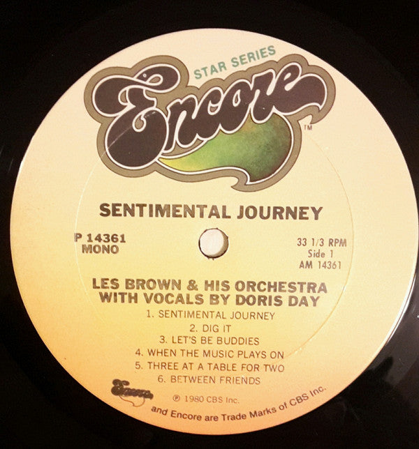 Les Brown And His Orchestra, Doris Day : Sentimental Journey (LP, Comp, Mono)