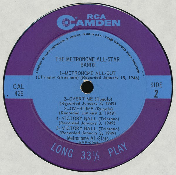 Metronome All Stars : The Metronome All-Star Bands (LP, Comp)