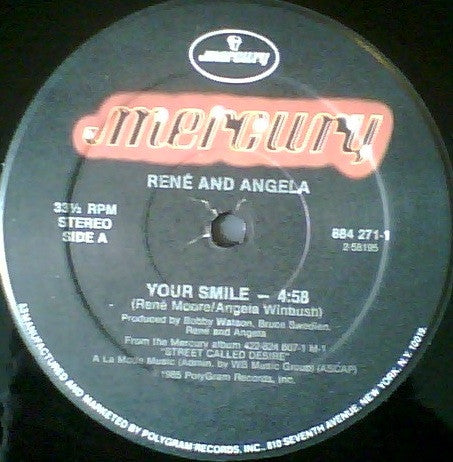 René & Angela : Your Smile (12")