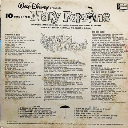 Various : 10 Songs From Mary Poppins (LP, Album, Yel)