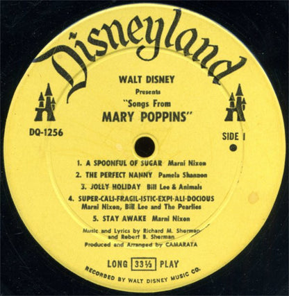 Various : 10 Songs From Mary Poppins (LP, Album, Yel)