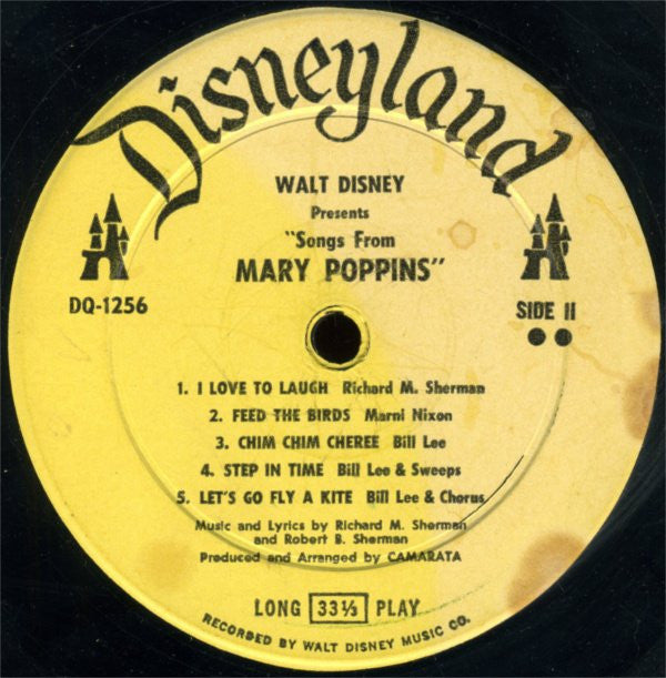 Various : 10 Songs From Mary Poppins (LP, Album, Yel)