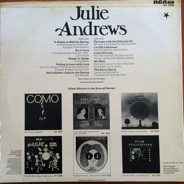 Julie Andrews : Julie Andrews (LP, Comp)