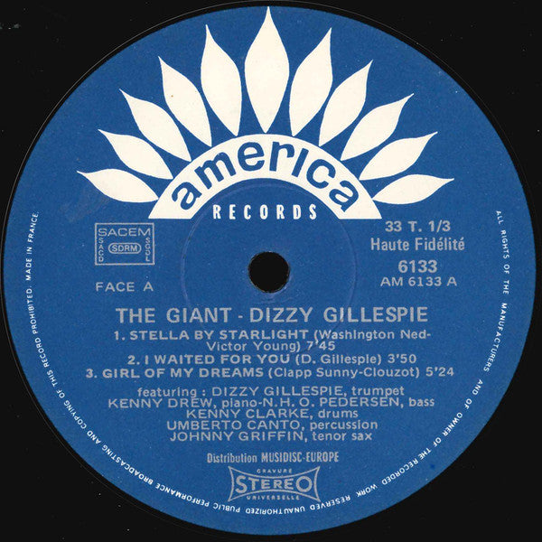 Dizzy Gillespie : The Giant (LP, Album)