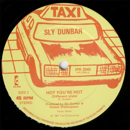 Sly Dunbar : Hot You're Hot (12")