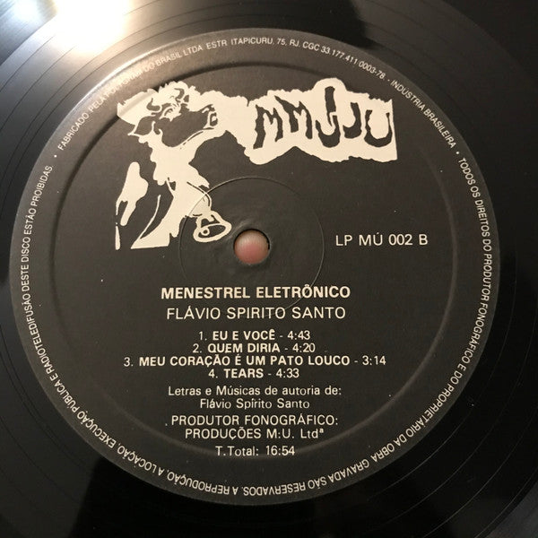 Flavio Spirito Santo : Menestrel  Eletrônico  (LP, Album)