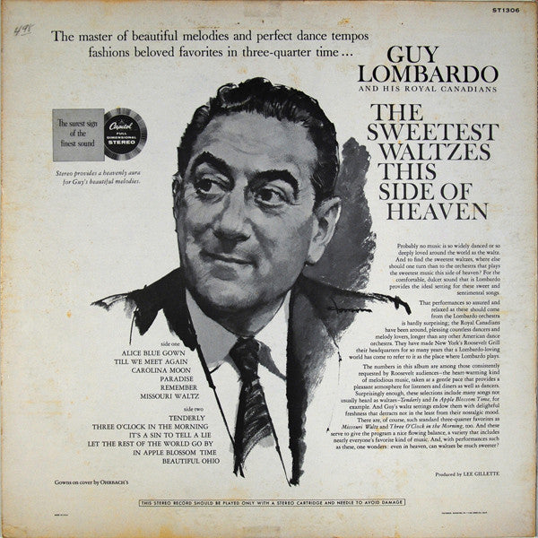 Guy Lombardo And His Royal Canadians : The Sweetest Waltzes This Side Of Heaven (LP, Album, RE)