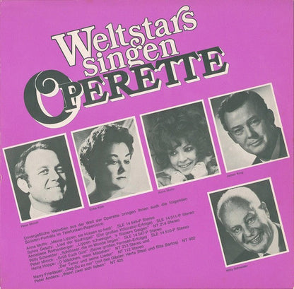 Various : Weltstars Singen Operette (LP, Comp, Gat)