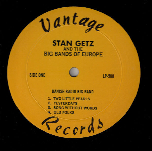 Stan Getz, Kurt Edelhagen, Ib Glindemann, Danish Radio Big Band :  Stan Getz And The Big Bands Of Europe (LP)