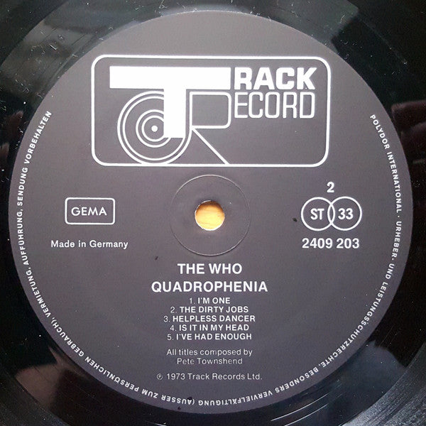 The Who : Quadrophenia (2xLP, Album)