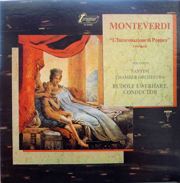 Claudio Monteverdi, Santini Chamber Orchestra, Rudolf Ewerhart : L'incoronazione Di Poppea (Abridged) (LP)