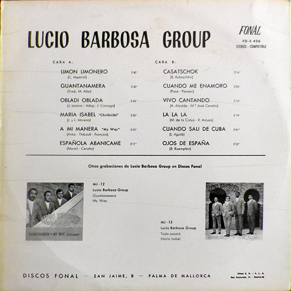 Lucio Barbosa Group : Lucio Barbosa Group (LP, Album)