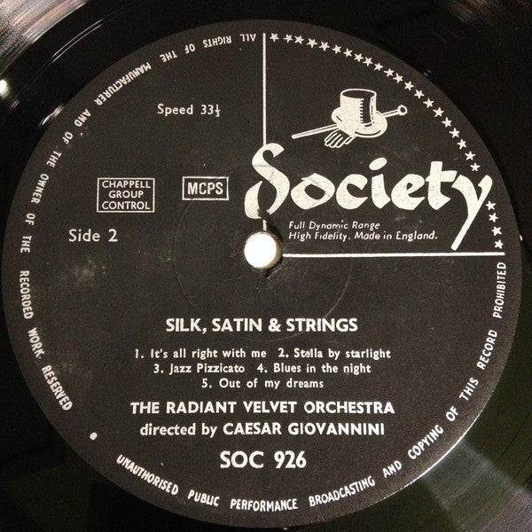 The Radiant Velvet Orchestra : Silk, Satin & Strings (LP)