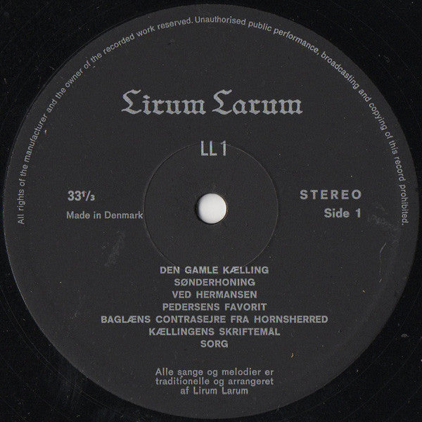 Lirum Larum : Lirum Larum (LP, Album)