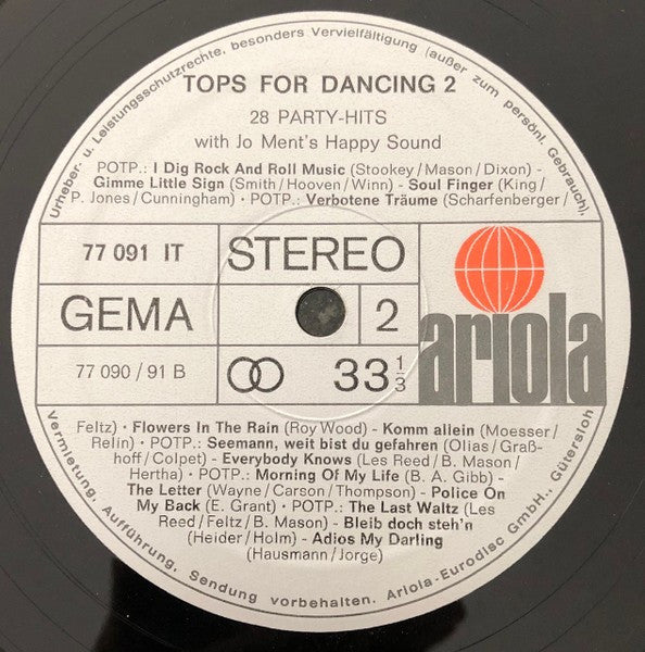 Jo Ment's Happy Sound : Tops For Dancing Volume 2 (LP, Album)