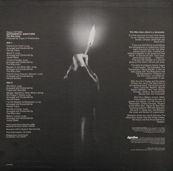 The Nite-Liters : Instrumental Directions (LP, Album, Roc)