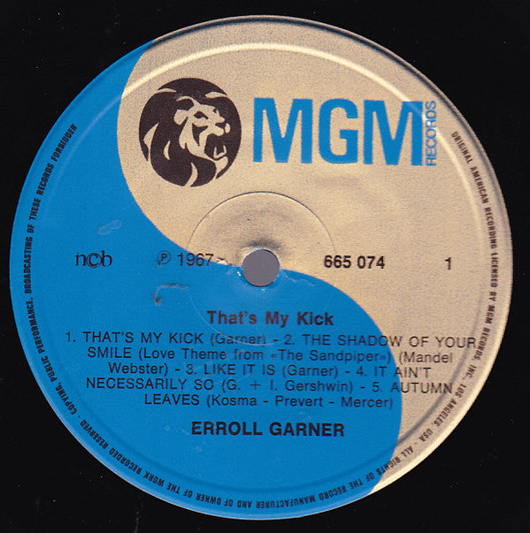 Erroll Garner : That's My Kick (LP, Album)